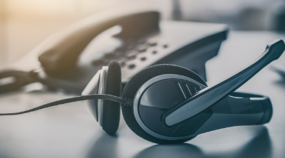 Headset and desk phone